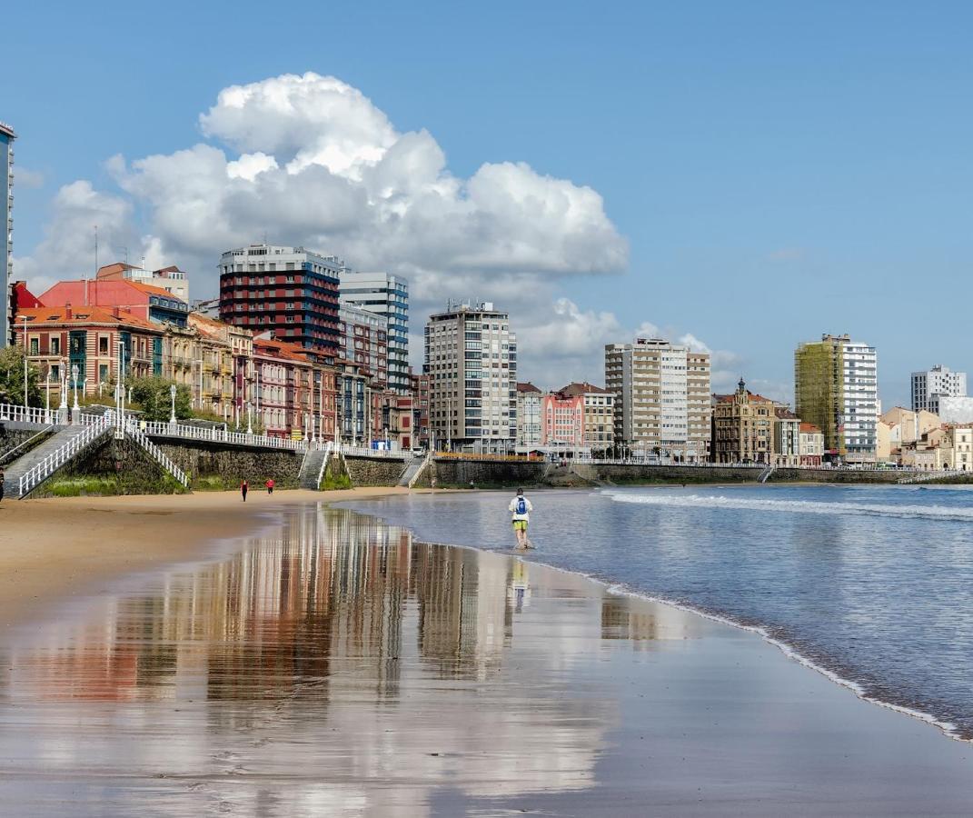 Mar Al Mar - Estupendo Piso A Un Paso De La Playa - Vut-2088-As Appartement Gijón Buitenkant foto